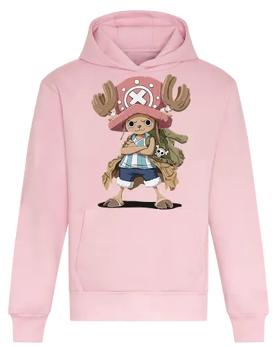 Captain Chopper's Grand Adventure - anime, manga, fan art, t-shirt design, art print, cute anime, Rumble Ball, doctor, Grand Line, geek art, stylish, iconic, Tony Tony Chopper, Chopper One Piece, Straw Hat Pirates - Heavyweight Hoodie