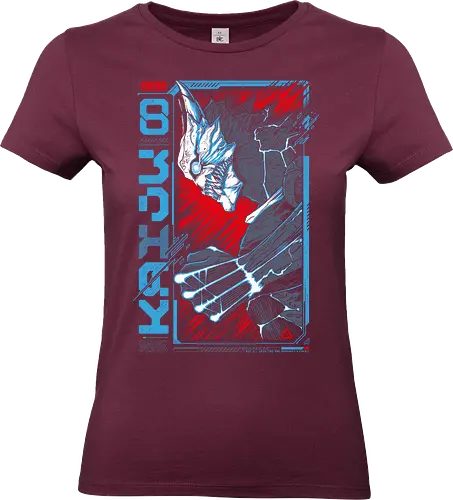 The No. 8 - Kaiju No. 8, Number Eight, Kafka, Kaiju 8, anime shirt, manga design, tech typography, futuristic style, shonen anime, monster hero, anime merch, transformation, monster power, No.8, Japanese manga, anime gift - Standard T-Shirt (Frauen)