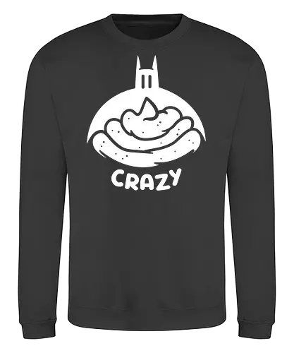 Bat S Crazy - batty, halloween jokes, halloween funny, Bat crazy, funny, halloween, puns, pun - Sweatshirt