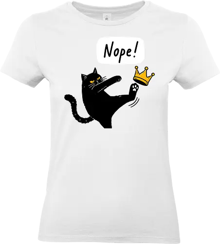Nope Cat Kicking Crown