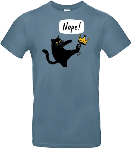 Nope Cat Kicking Crown