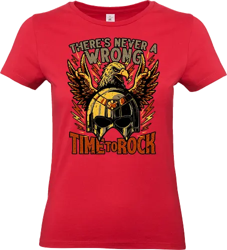 Peace Eagle Hero Rock - Tv Show, Movie, Superhero, Superheroes, Supervillain, Rock, Rock And Roll, Rock & Roll, Music, Punk, Punk Rock, Heavy Metal, Comedy, Peace, Helmet, Metal, Eagle, Horn - Standard T-Shirt (Frauen)