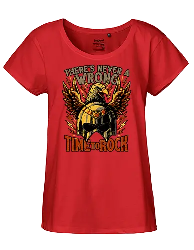 Peace Eagle Hero Rock - Tv Show, Movie, Superhero, Superheroes, Supervillain, Rock, Rock And Roll, Rock & Roll, Music, Punk, Punk Rock, Heavy Metal, Comedy, Peace, Helmet, Metal, Eagle, Horn - Fairtrade Girl Shirt