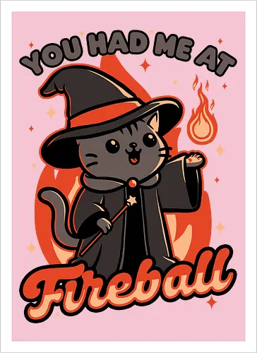 Magical Fireball Cat