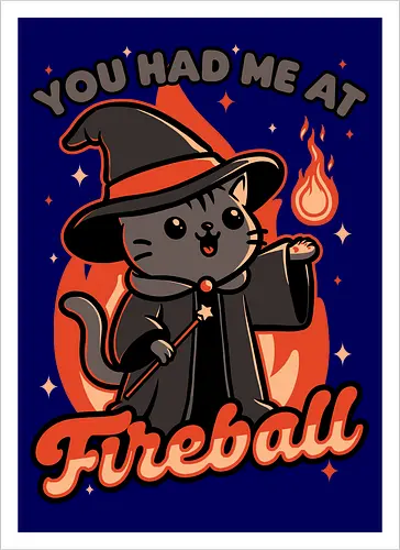 Magical Fireball Cat