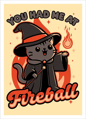 Magical Fireball Cat