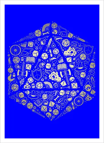 Pen and Paper d20 Doodle