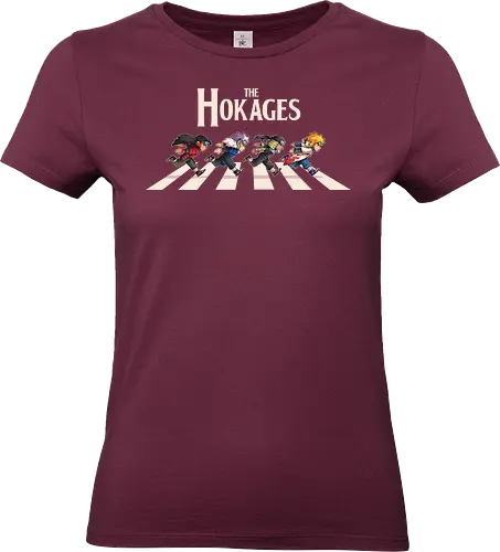 The Hokages - Shinobi, anime, manga, abbey road, chibi, cute, running, ninja, hokage, hashirama, tobirama, minato, ninjas - Standard T-Shirt (Frauen)