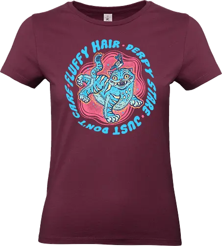 Fluffy Hair Derpy Stare - Movie, hunter, demons, tiger, animal, cute, animation, animated - Standard T-Shirt (Frauen)