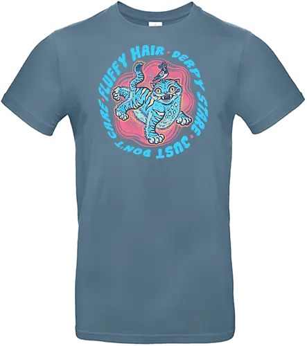 Fluffy Hair Derpy Stare - Movie, hunter, demons, tiger, animal, cute, animation, animated - Standard T-Shirt