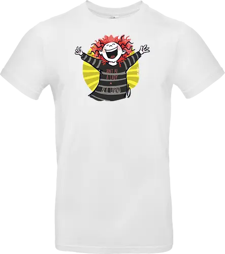 Don´t be a lady, be a legend! - streifenweise, Spruch, Ringelpullisprüche, Ringeldinger, Weisheit, Motivation, Ringelpulli, SprücheShirt, Cartoon Illustration, legend, Statement, Handgezeichnet, Humor, Selbstironie, Streifenpulli, Spruchshirt, deutsch - Standard T-Shirt