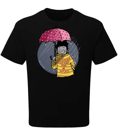 Mit geschlossenen Augen...