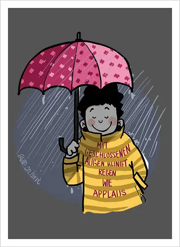 Mit geschlossenen Augen...