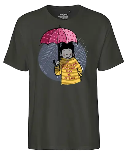 Mit geschlossenen Augen... - Ringelpullisprüche, Ringeldinger, streifenweise, Spruch, Weisheit, Motivation, Ringelpulli, SprücheShirt, Cartoon Illustration, Statement, Handgezeichnet, Humor, Selbstironie, Streifenpulli, Spruchshirt, deutsch - Fairtrade T-Shirt