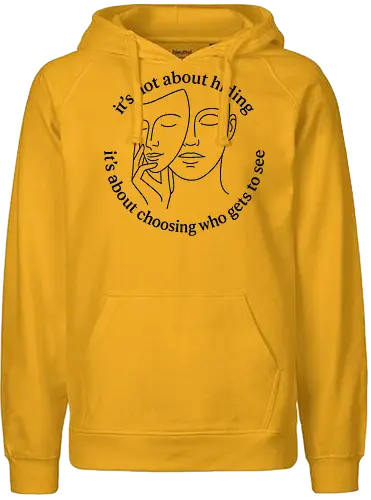 Hiding and Choosing - Smilow, Twitch, Streamer, Katze, Selfcare - Fairtrade Hoodie