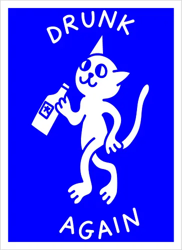  Drunk Again Cat