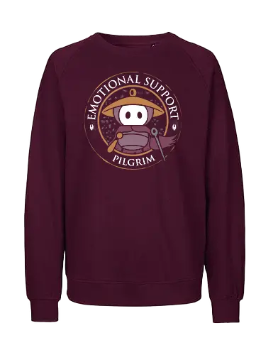 Emotional Support Pilgrim - Silksong, Bug Knight, sherma, Metroidvania, platform, steam gaming, hornet - Fairtrade Sweatshirt