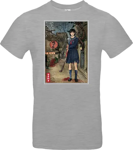 Hinako in Japan woodblock