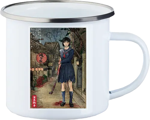Hinako in Japan woodblock