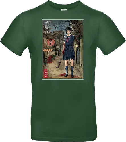 Hinako in Japan woodblock