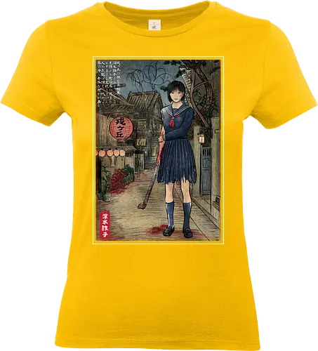 Hinako in Japan woodblock - Standard T-Shirt (Frauen)