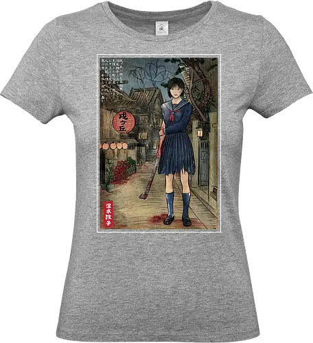 Hinako in Japan woodblock - Standard T-Shirt (Frauen)
