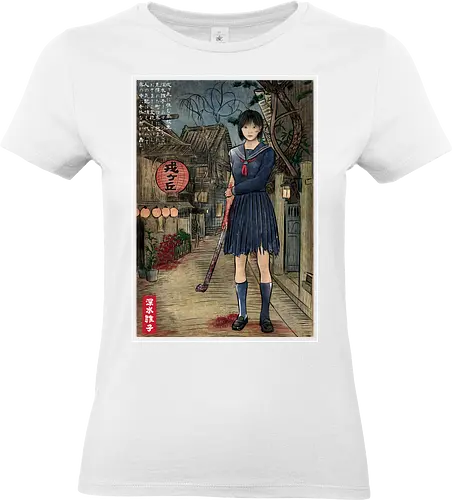 Hinako in Japan woodblock - Standard T-Shirt (Frauen)