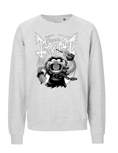 Animal Mayhem - Animal, puppet, Drummer, Mayhem, black metal, band - Fairtrade Sweatshirt