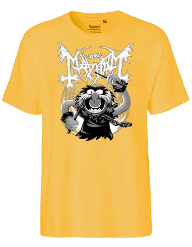 Animal Mayhem - Animal, puppet, Drummer, Mayhem, black metal, band - Fairtrade T-Shirt