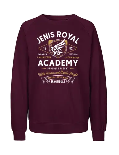 Jenis Royal Academy Emblem - trails in the sky, legend of heroes, ys, crossbell, bracer guild, thors military academy, trails from zero, trails into reverie, trails of cold steel, gamer, gaming, video game, trails to azure, tio plato, mishy, estelle bright, rean schwarzer, joshua bright, lloyd bannings, jenis royal - Fairtrade Sweatshirt