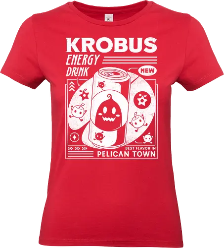 Krobus Energy Drink Grunge - Spirit, junimos, stardew, valley, rpg, game, gaming, gamer, video game, video games, pelican town, farmer, stardrop, krobus, farming game, farming simulator - Standard T-Shirt (Frauen)