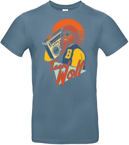 Totally Tubular Teen Wolf - boombox, werewolf, totally tubular, Teen Wolf, 80s movie, retro pop culture, vaporwave, Michael J. Fox, 80s nostalgia, throwback, cool graphic, t-shirt design, art print, retro fashion, basketball - Standard T-Shirt