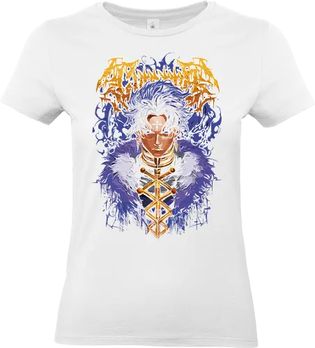 Chrollo Lucilfer: Phantom Troupe Leader - Chrollo Lucilfer, Hunter x Hunter, HxH, Phantom Troupe, Genei Ryodan, anime, manga, villain, fan art, t-shirt design, art print, cool anime art, geek art, stylish, Kurapika, Spiders, Nen ability - Standard T-Shirt (Frauen)