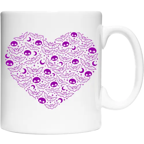 Kawaii Goth Bat Heart