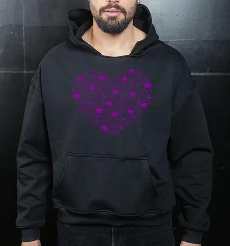 Kawaii Goth Bat Heart