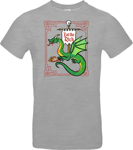 Eat the Rich - Drache, Dragon, Fantasy, Mittelalter - Standard T-Shirt