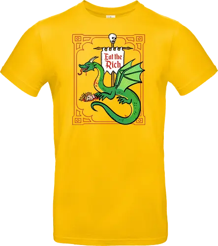 Eat the Rich - Drache, Dragon, Fantasy, Mittelalter - Standard T-Shirt