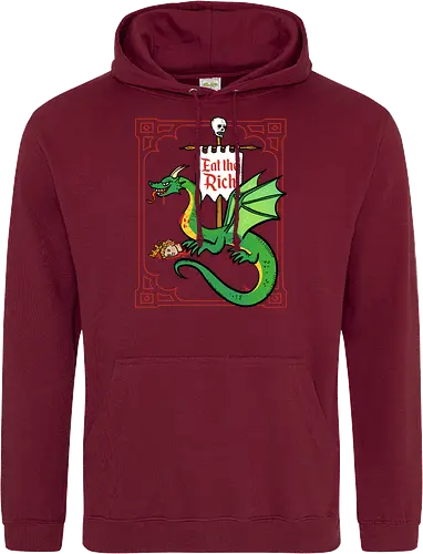 Eat the Rich - Drache, Dragon, Fantasy, Mittelalter - Standard Hoodie