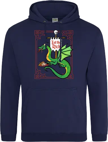 Eat the Rich - Drache, Dragon, Fantasy, Mittelalter - Standard Hoodie
