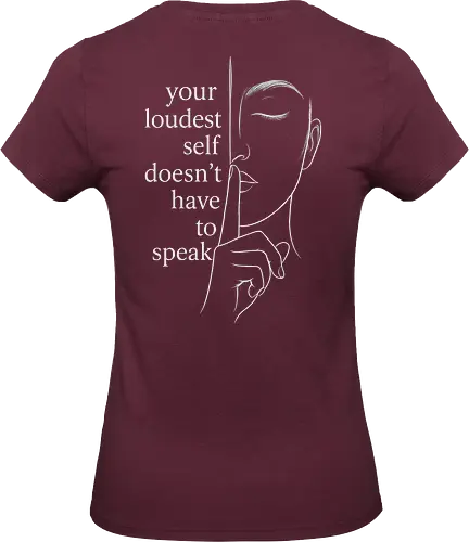 Your Loudest Self Back - Simlow, Twitch, Streamer, Katze, Chaos, Liebe, Herz - Standard T-Shirt (Frauen)