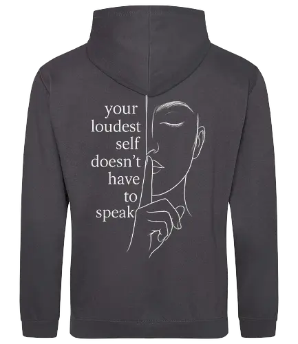 Your Loudest Self Back - Simlow, Twitch, Streamer, Katze, Chaos, Liebe, Herz - Standard Hoodie