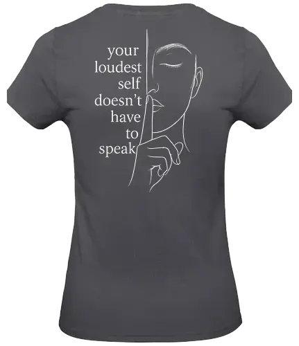 Your Loudest Self Back - Simlow, Twitch, Streamer, Katze, Chaos, Liebe, Herz - Standard T-Shirt (Frauen)