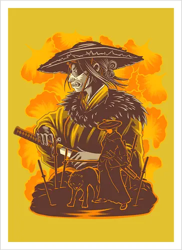 Vengeful Spirit - Ghost of Yotei, Atsu, Game - Kunstdruck