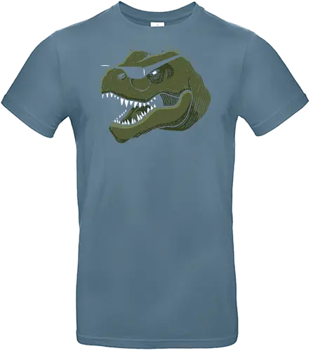  Just Dino It - T-Rex, dinosaur, Nike parody, Just Dino It, swoosh, funny gym, paleo humor, fan art, t-shirt design, art print, cool graphic, edgy, minimalist, pop culture, prehistoric, fitness meme, nerdy - Standard T-Shirt
