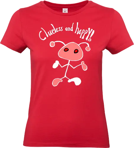 Clueless and happy! Weiß. - Standard T-Shirt (Frauen)