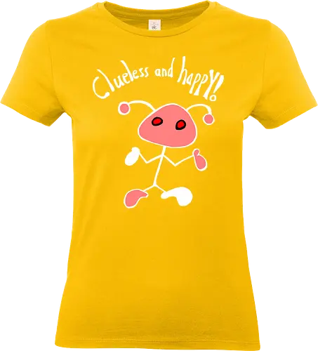 Clueless and happy! Weiß. - Standard T-Shirt (Frauen)