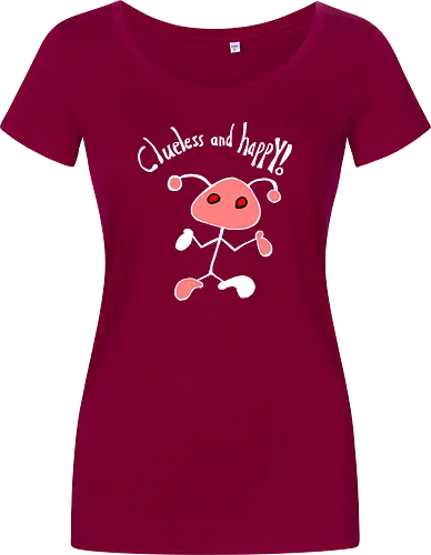 Clueless and happy! Weiß.