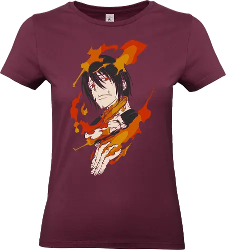 Lieutenant Akitaru Obi - Akitaru Obi, Fire Force, Company 8, anime, manga, fan art, t-shirt design, art print, flame, firefighter, Shonen, cool anime art, geek art, stylish, Enen no Shouboutai, leader, intense. - Standard T-Shirt (Frauen)