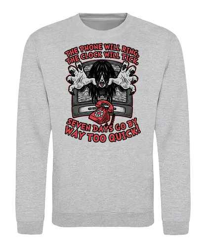 Horror Movie Girl Poem - Classic Horror, Classic, Horror, Horror Movies, Horror Movie, Retro, Retro Vintage, Vintage, Poems, Poem, Book, Japanese, Spooky Season, Spooky, Spooky Art, Scary, Ghost, Girl, Tv, Television, Phone - Sweatshirt
