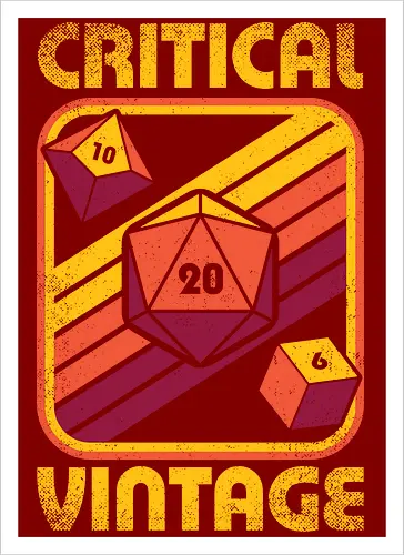 RPG Vintage Critical Dice